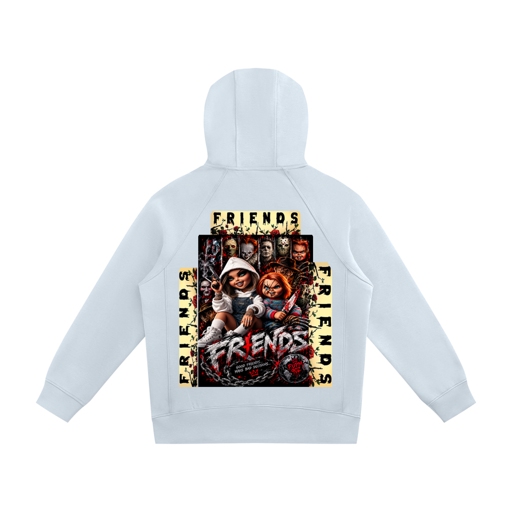 Unisex Raglan Full Zip Hoodie