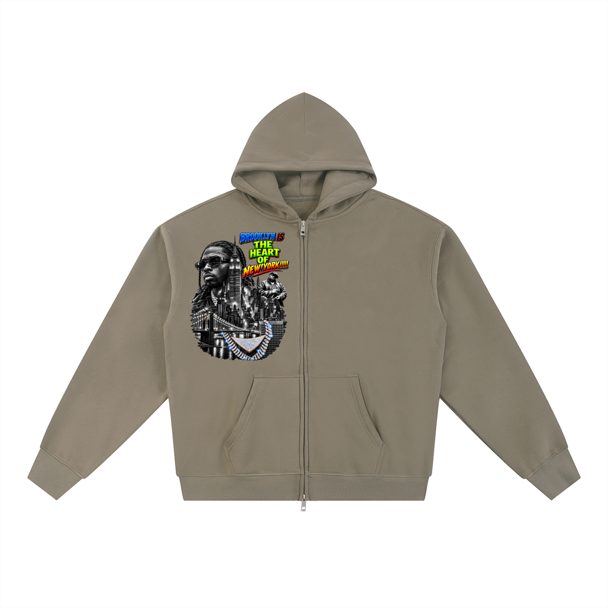 Essential Fleece Zip-Through Hoodie