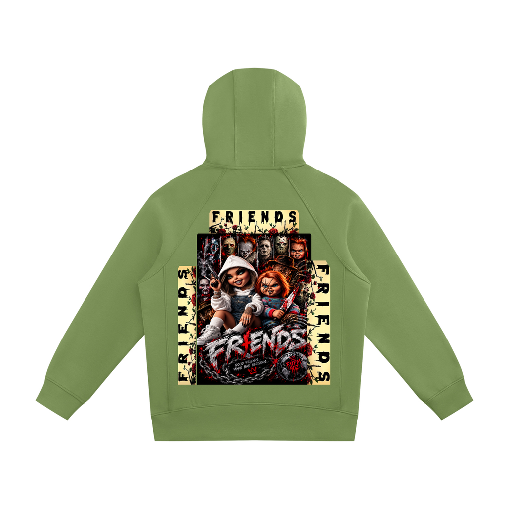 Unisex Raglan Full Zip Hoodie