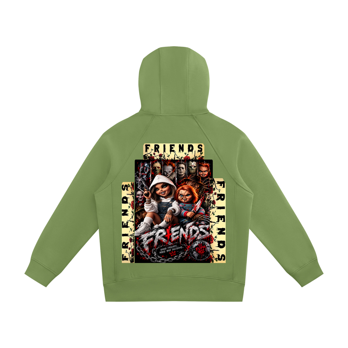 Unisex Raglan Full Zip Hoodie