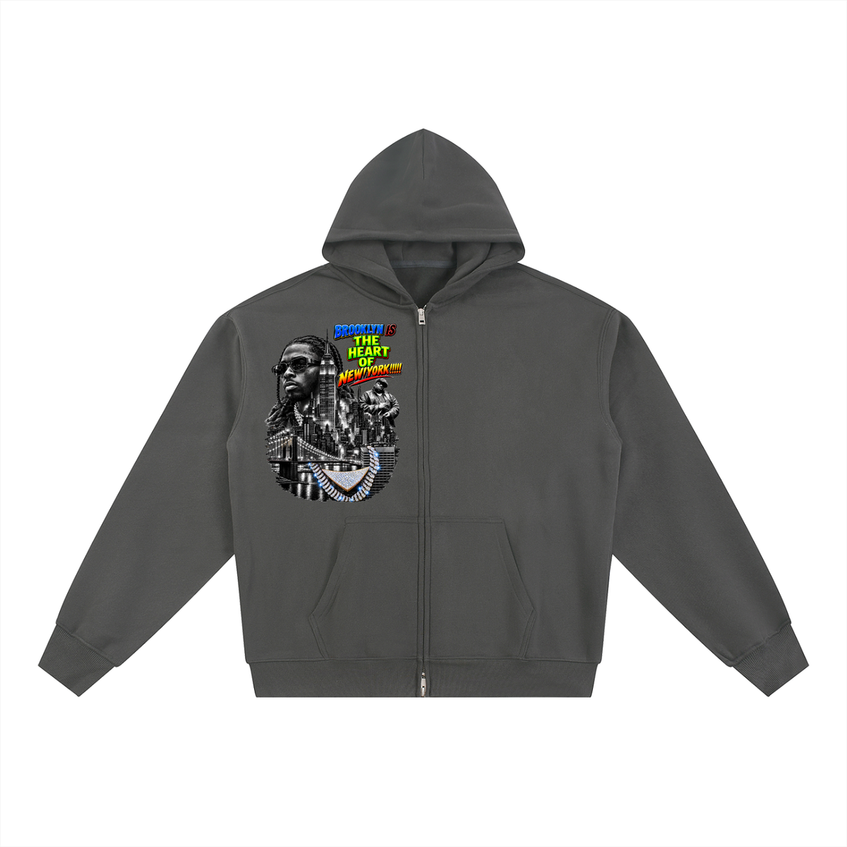Essential Fleece Zip-Through Hoodie