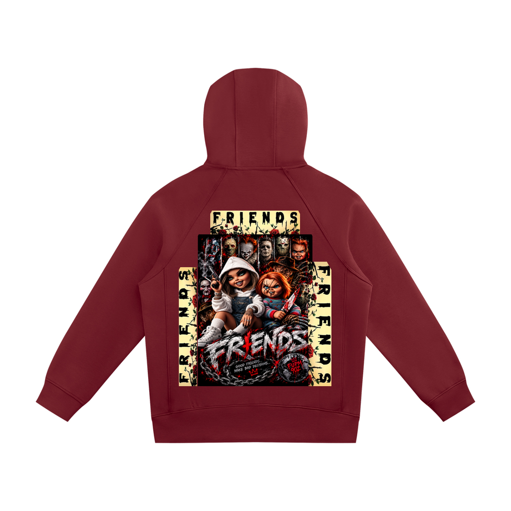 Unisex Raglan Full Zip Hoodie